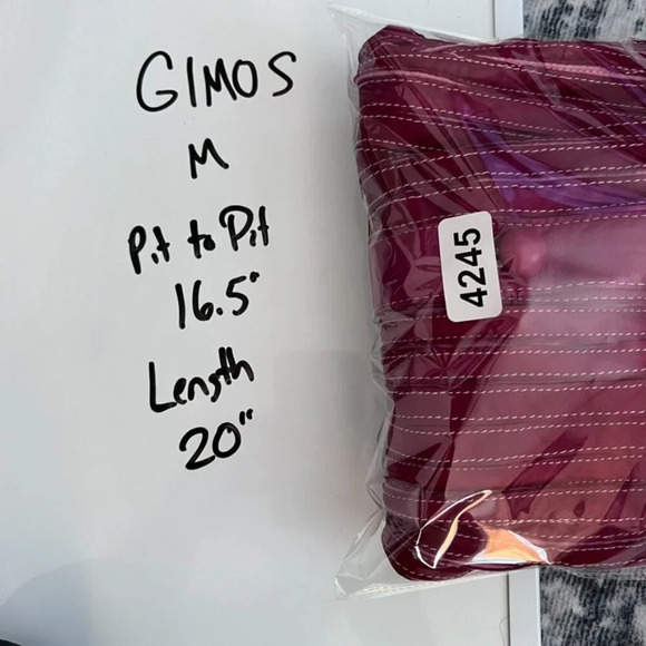 GIMOS Leather & Mesh Jacket Shirt RED RARE Vintage M Goodfellows Casino - Picture 9 of 9